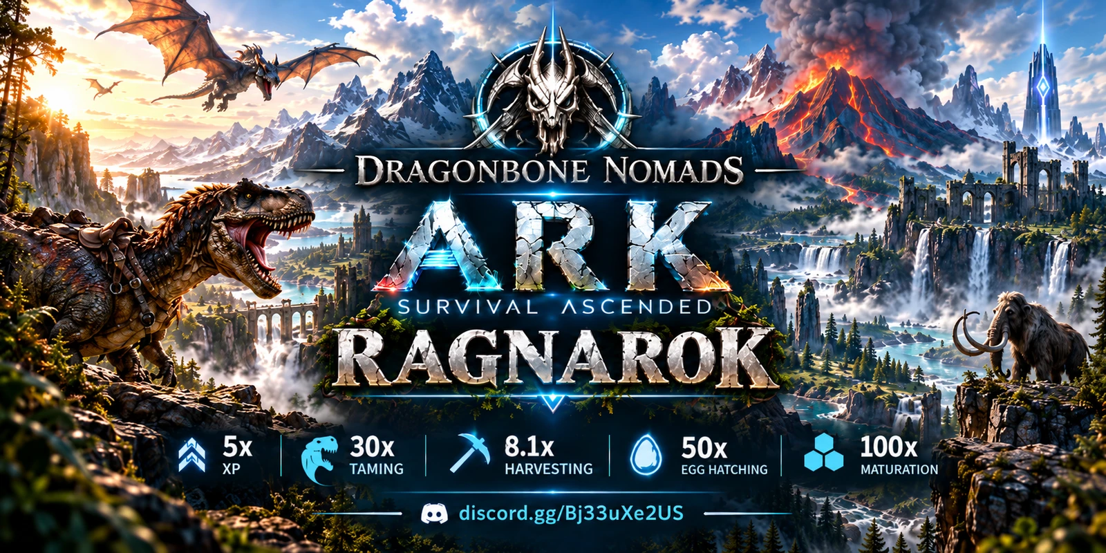Bannière de Dragonbone Nomads PvE Ragnarok