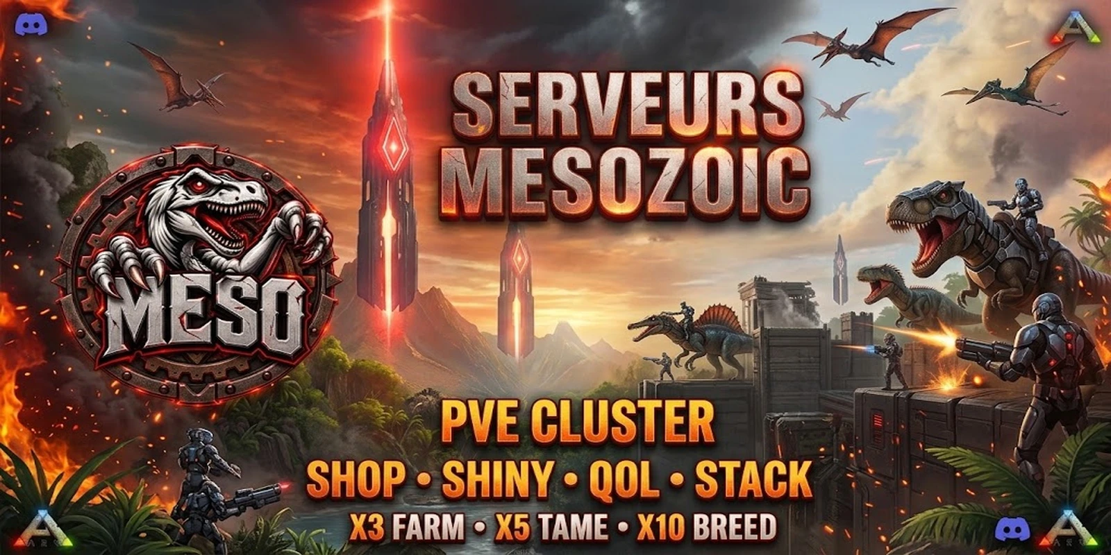 Bannière de EN/FR-mesozoicserver